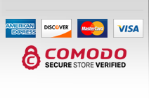 We accept Visa, Mastercard, American Express and PayPal! Rest assured - your online shopping is protected by 256-bit encryption with GeoTrust